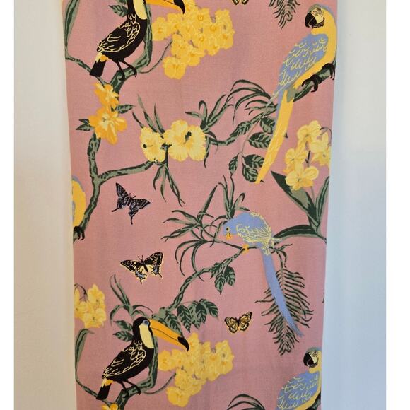 Reformation Pink Tropical Floral Slip Midi Dress Size S NWOT - Picture 4 of 4